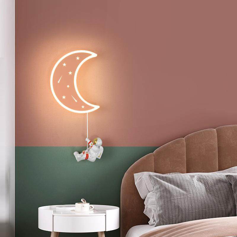 北欧创意星星月亮儿童床头灯设计师护眼无频闪卧室床头灯具,清洗/食品/商业设备,风口/风叶/风机配件,淘宝优惠券,粉丝福利购,淘宝优惠卷