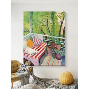 马蒂斯趣味温馨装 饰画客厅小众艺术温馨玄关沙发走廊印象大幅挂画