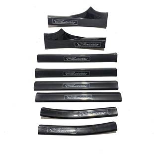 适用于凯迪拉克CT6改装 专用碳纤维迎宾踏板内外门槛条保护防踩条