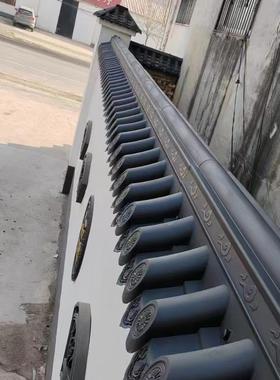 j8瓦加厚仿古瓦一体波压顶瓦双面中式院墙树脂围墙墙帽新款加厚g3