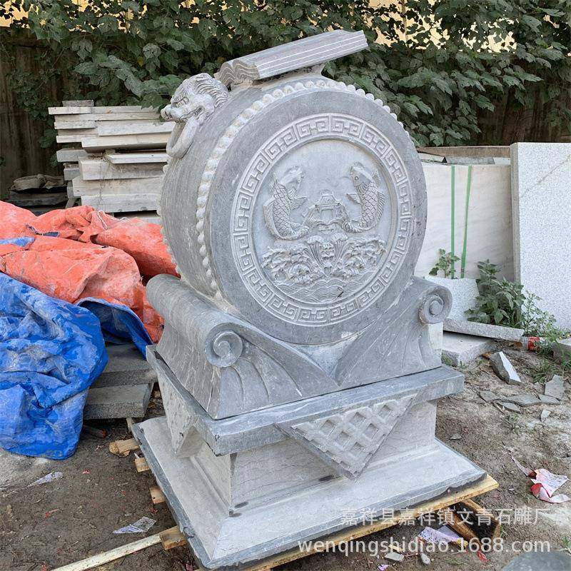 石雕门墩抱鼓石一对青石石鼓庭院仿古摆件家用大门口石墩,特色手工艺,其他特色工艺品,淘宝优惠券,粉丝福利购,淘宝优惠卷