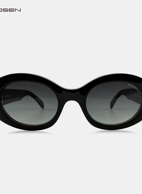 男士复古猫眼小框偏光防紫外墨镜