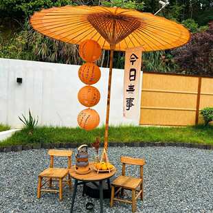 弄堂记忆伞围炉煮茶油纸大伞汉服道具伞装饰伞古典户外伞庭院伞