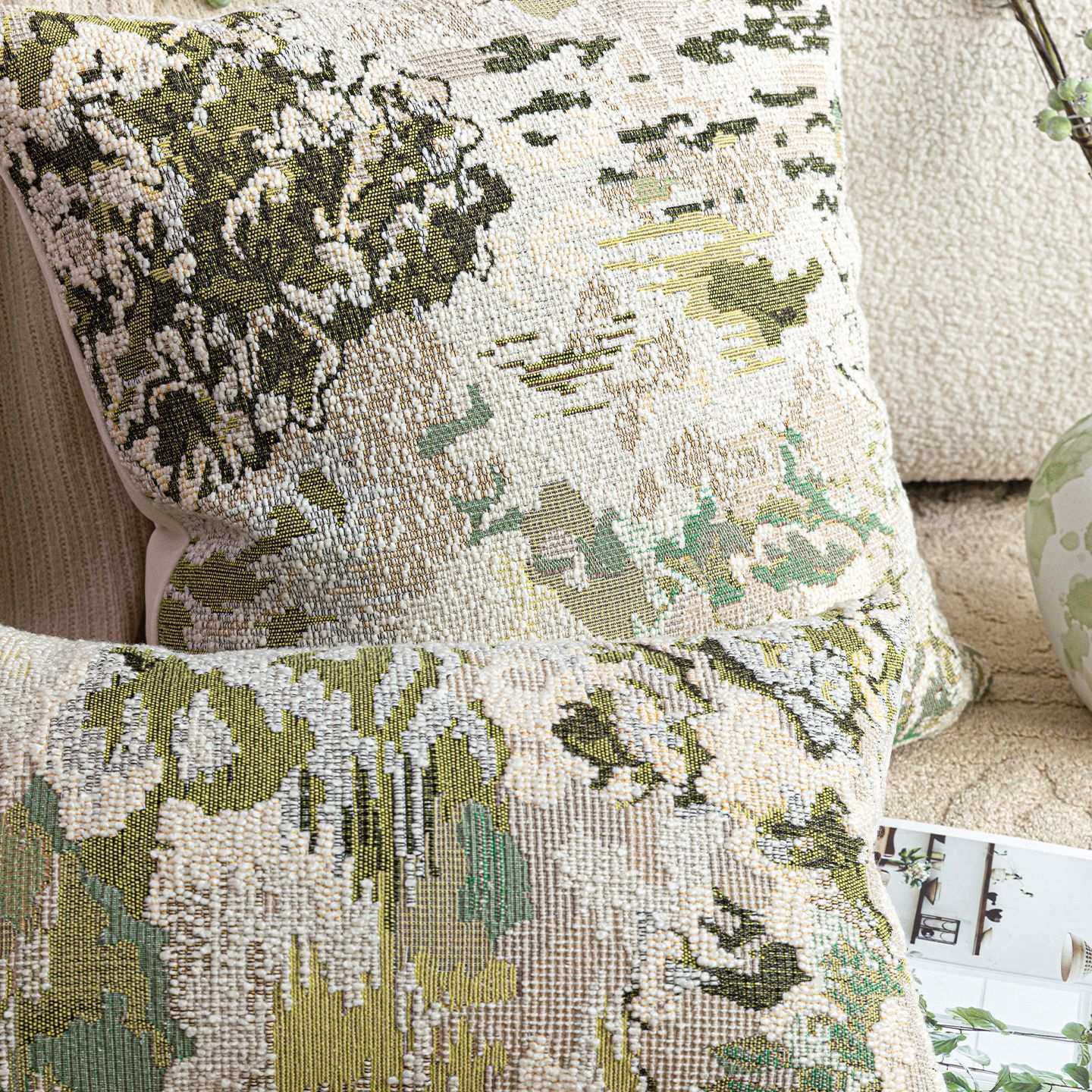 春日繁花法式中古风绿色羊毛混纺抽象肌理艺术感抱枕靠垫高端软装,模玩/动漫/周边/娃圈三坑/桌游,模型制作工具/辅料耗材,淘宝优惠券,粉丝福利购,淘宝优惠卷