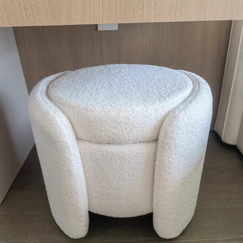 可储物网红圆凳收纳凳卧室梳妆凳轻奢家用入户换鞋凳服装店长凳子