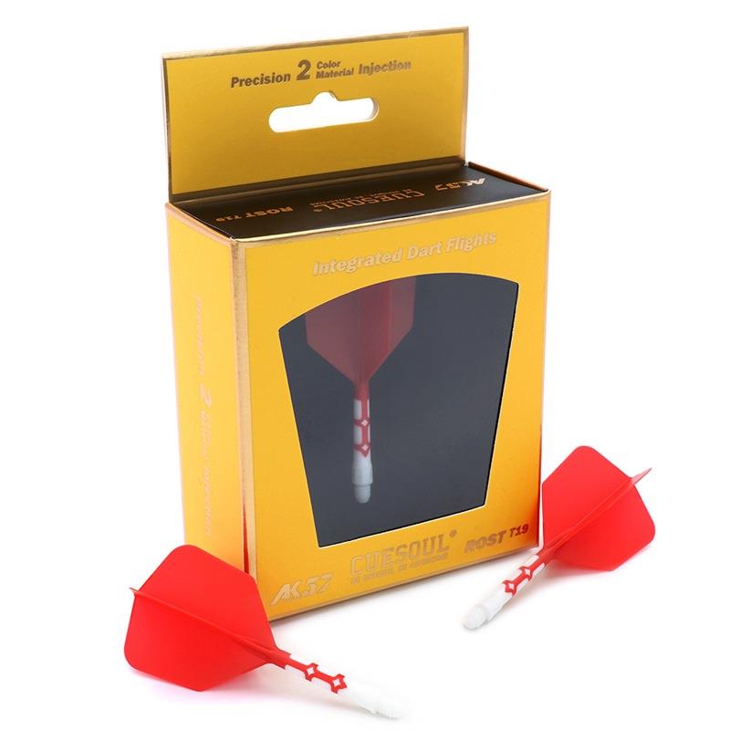 CUESOUL/Q獣ROST T19飞镖尾翼红色镖叶耐用配件大方一体尾巴标翼