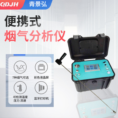 烟气分析仪便携式管道烟气检测仪多组分O2COSO2NO2自动烟气测试仪