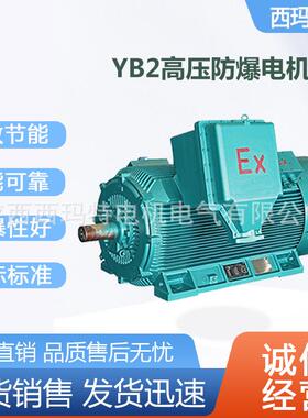 西安电机YB2-5001-6极400W10V高压变频防爆三相异步电动机