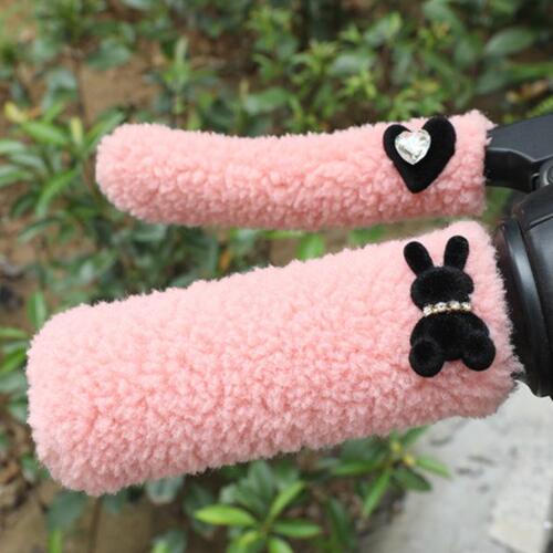 电动车手把套自行车保暖手柄套三轮车踏板车颗粒毛绒冬季通用把套