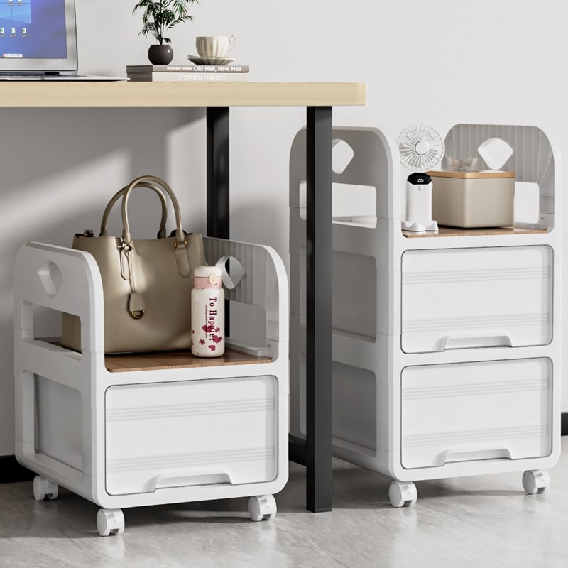 书包置物架可移动家用多层放书包小推车桌下收纳柜U书本收纳架神