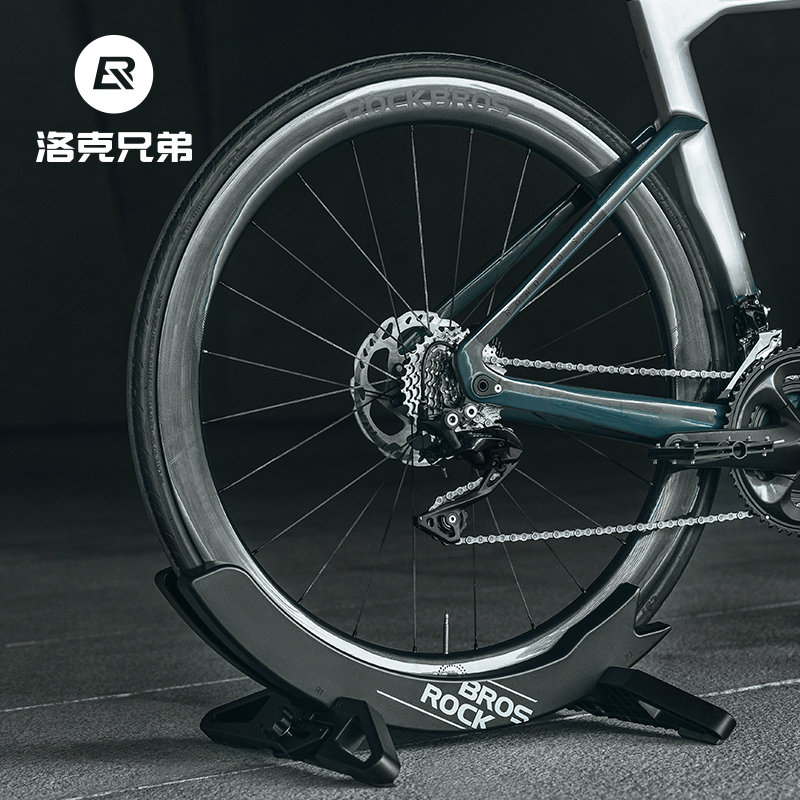 洛克兄弟公路登山自行车停车架展示架固定K脚撑支架可调节底座家