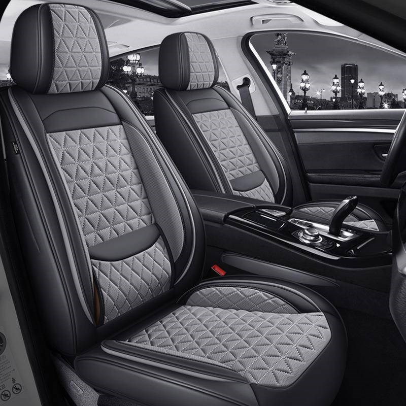 汽车坐垫固腰护翼五座四季垫全包座套座垫纳帕皮革欧美