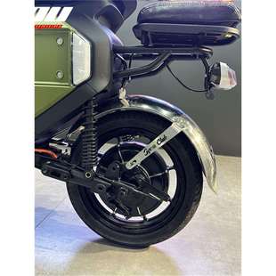 小牛UQI U1复古不锈钢后挡泥板通用改装 配件直上 2022新款