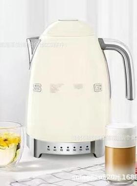 现货欧规意大利SMEG复古电热水壶泡茶7档温度家用送礼KLF04智能