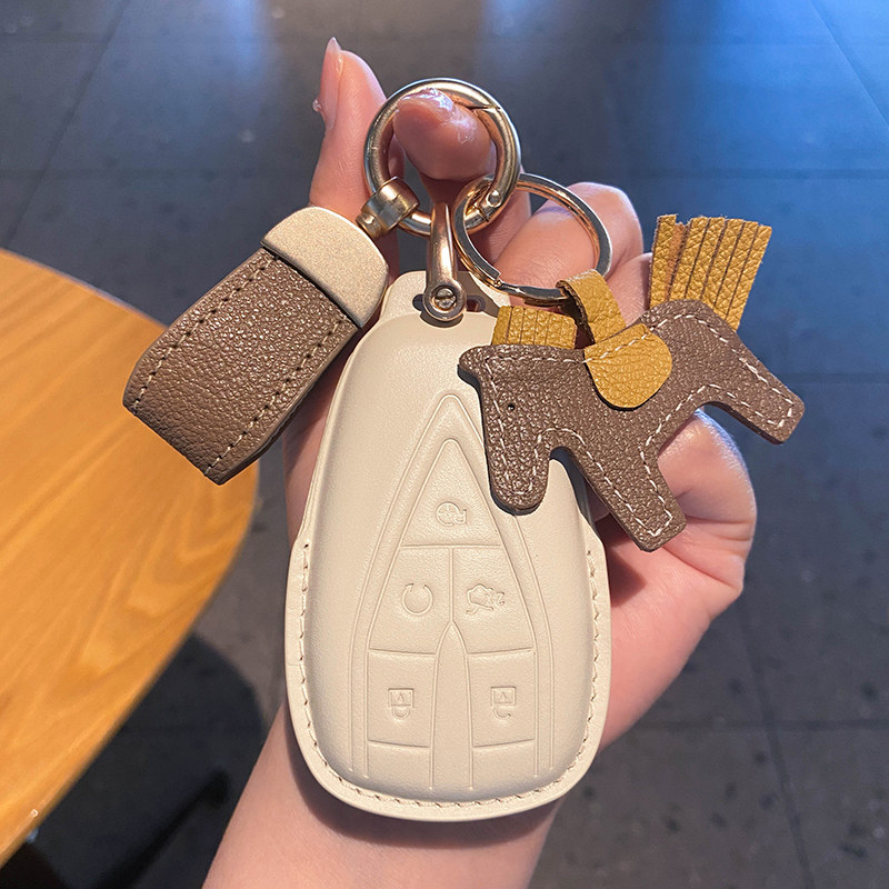 长安cs75plus钥匙套unik车unit逸动cs55壳cs35plus欧尚x5女x7真皮