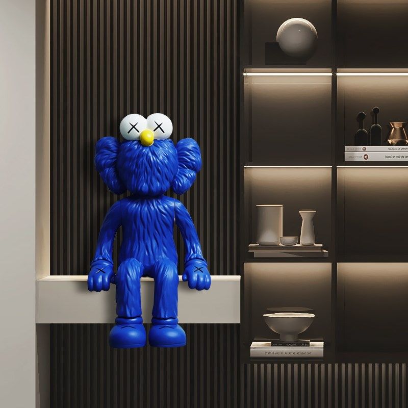 kaws公仔网红商场潮牌橱窗售楼处客厅装饰艺术大型落地雕塑摆件