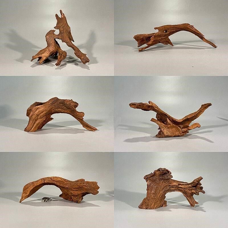 沉木紫柚木小号水草缸造景骨架秒沉免煮寄居蟹攀爬微景观鱼缸造景