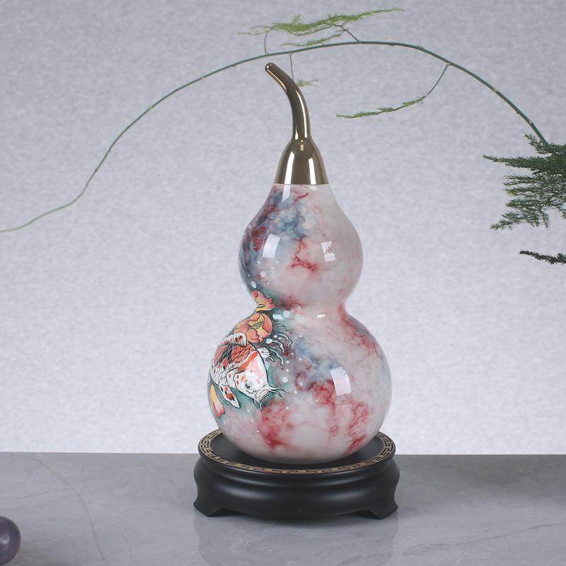 铜葫芦摆件铜工艺品开盖手绘图案家居客厅装饰品乔迁新居结婚送礼,特色手工艺,其他特色工艺品,淘宝优惠券,粉丝福利购,淘宝优惠卷