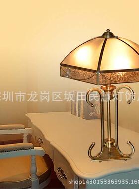 工厂供应全铜台灯欧式仿古铜台灯客厅灯装饰书房台灯焊锡铜灯