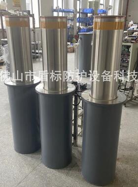 盾标防护生产自动液压防护柱304不锈钢手动升降挡车地桩现货