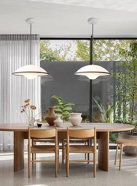 北欧白色简洁餐厅厨房吊灯现代简约创意个性艺术客厅LED吊灯