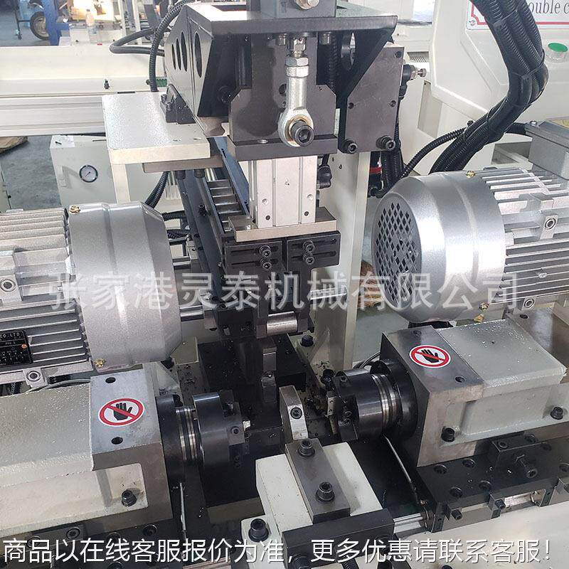 双头倒角全自动IEO锈精机度短料不钢管铁圆钢圆管圆棒平头管去毛