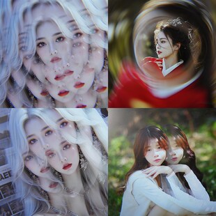 手持万花筒漩i涡疾驰拉伸重影滤镜摄影摄像单反相机镜头配件