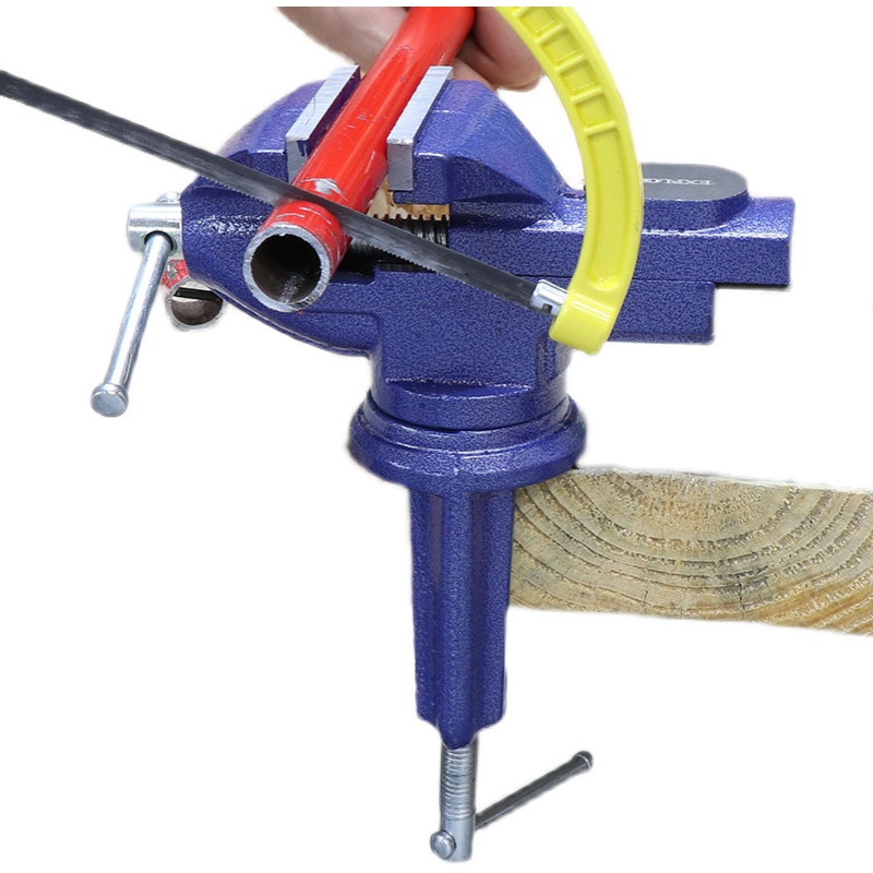 木工台虎钳 桌虎钳平口虎钳小号重型万向十字diyT手工线圈塑料夹