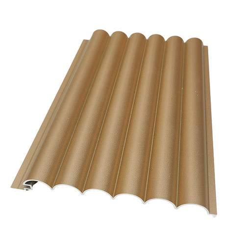 异型铝材新款铝合金小方管波纹铝板门面幕墙铝格X栅半圆波浪板