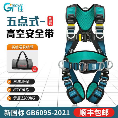 广佳新款五点式安全带空
