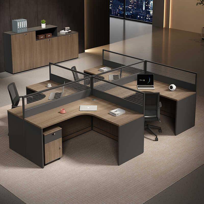 办公桌椅组合简约现代职员桌办公室家具电脑桌屏风工位员工桌卡座