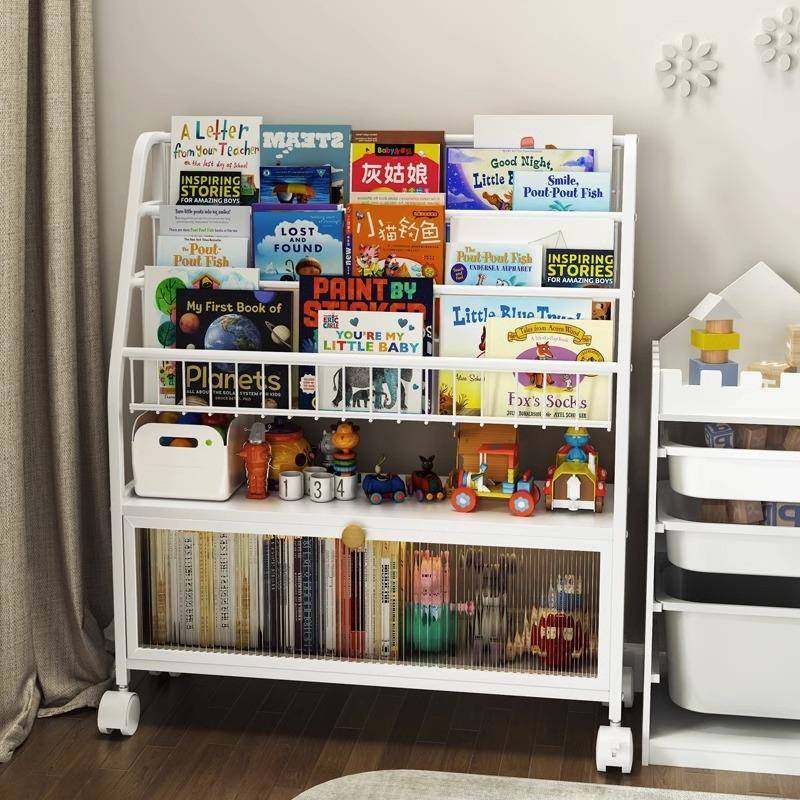 简易书架家用落地置物架儿童绘本架阅读架多层玩具收纳架宝宝书柜,住宅家具,儿童书柜,淘宝优惠券,粉丝福利购,淘宝优惠卷