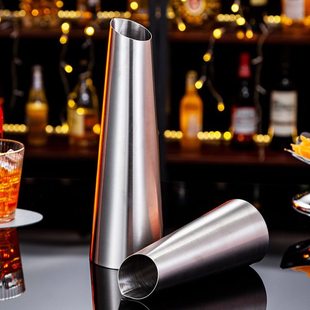 酒吧高端不锈钢洋酒分酒器100ml分酒壶洋酒调酒器啤酒小扎壶 商用