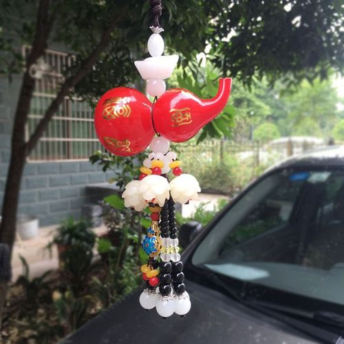汽车挂件香水葫芦挂饰车内后视镜吊坠高档装饰用品车载男女平安符