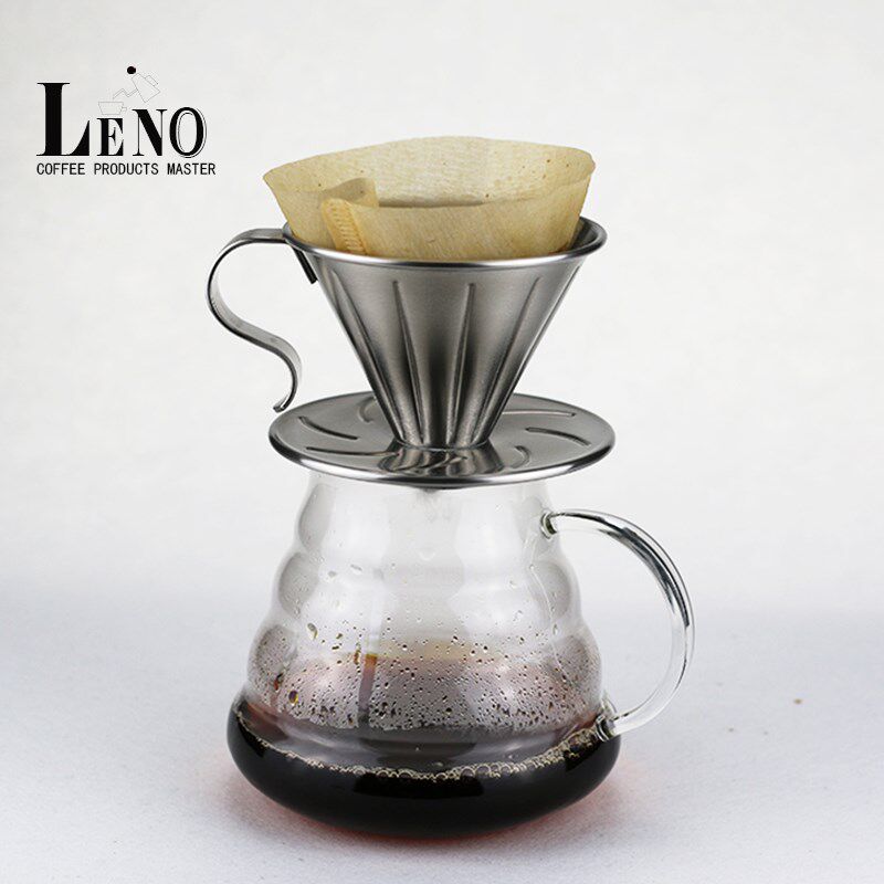 LENO手冲咖啡壶云朵壶欧式耐热厚玻璃滴漏分享壶家用配套器600ml