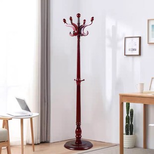 纯实木挂衣架卧室落地玄关老式客厅角落衣帽架办公室商务挂衣架