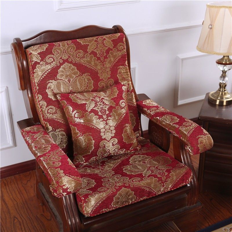 实木沙发垫带靠背中式组合套装四季通用套老式木头木红木沙发坐垫