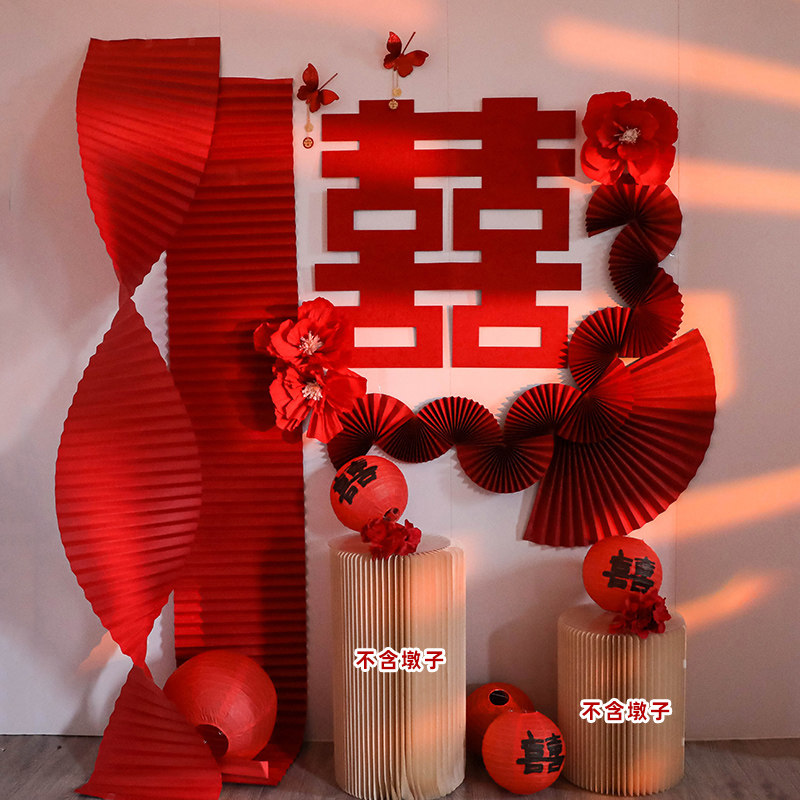 结婚布置套装婚礼新房装饰订婚宴男女方卧室背景墙房间拉花灯笼,节庆用品/礼品,拉花,淘宝优惠券,粉丝福利购,淘宝优惠卷