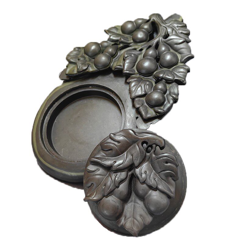 葫芦福禄文房四宝砚台彭程易厂家直销易水砚天然原石带盖子纯手工,文具电教/文化用品/商务用品,砚台,淘宝优惠券,粉丝福利购,淘宝优惠卷