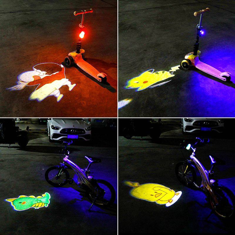 儿童山地自行车夜骑氛围灯通用创意配件大全发光装饰品闪光小夜灯