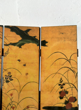 新中式桌面小屏风装饰摆饰玄关书房仿古折屏挡板创意家居摆设送礼