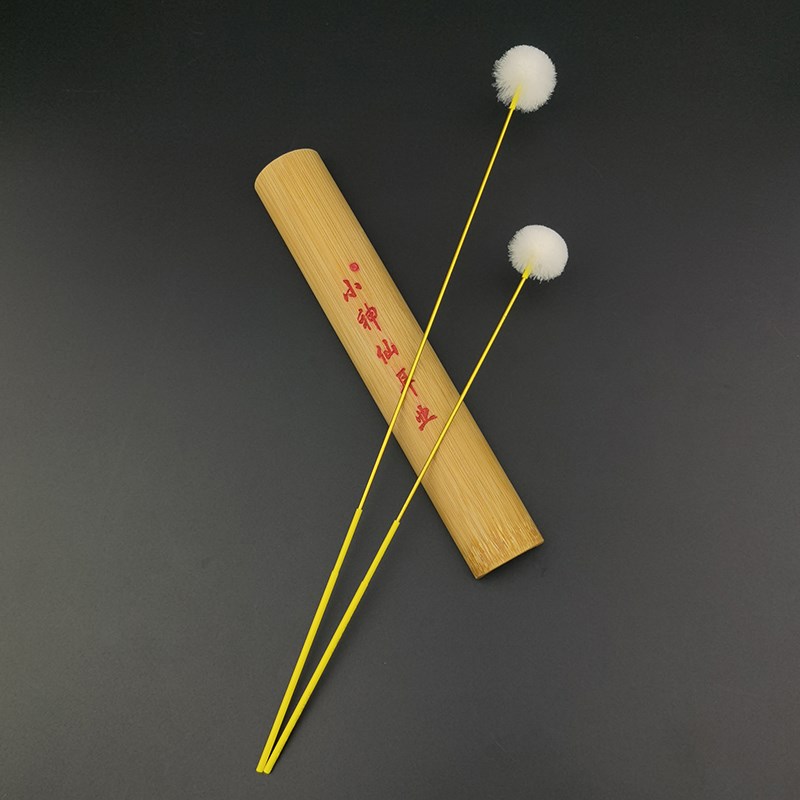 专业采耳工具加长柄碳素鹅毛棒浓密款传统掏耳朵专用长柄鹅毛软刷