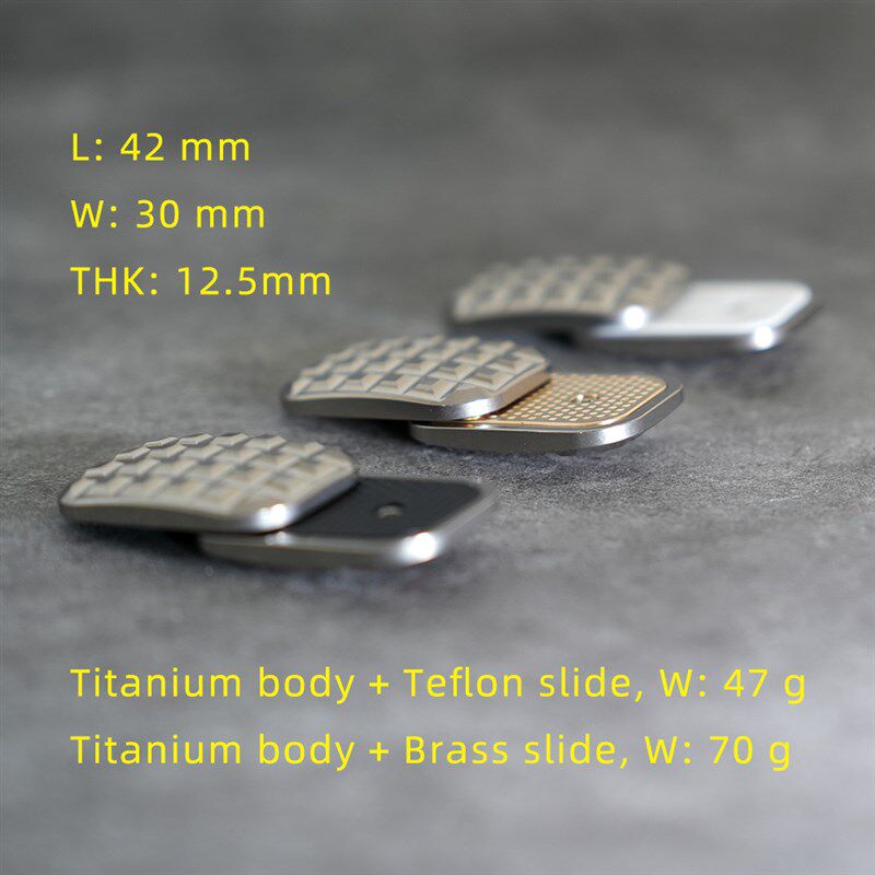 钛合金EDC指尖减压推牌榴弹款无限位磁力运动滑板Fidget Sliders