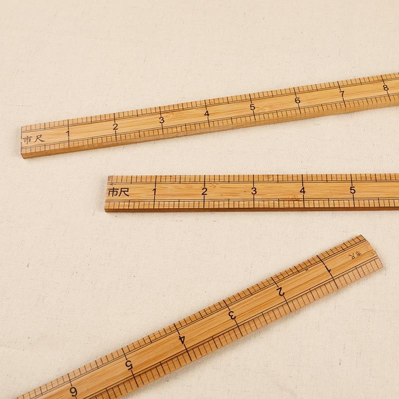 山竹尺子米尺1尺量衣裁缝尺市尺布匹尺家用皮尺软尺直尺教学尺子