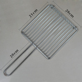 烧烤配件 烧烤网夹篦子 小号烧烤夹子网 烧烤网蔬菜夹子不锈钢