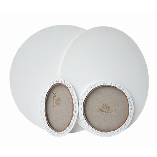 异形纯亚麻框棉麻油画布框圆形椭圆形雨露麻画框油画内框绘画布板