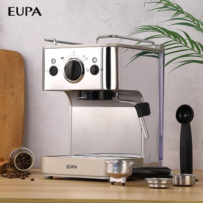 灿坤1829RA意式咖啡机专业家用小型全半自动一体商用煮蒸汽打奶泡