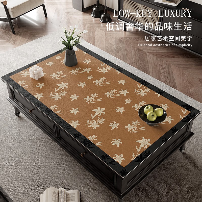 茶几垫防水防油免洗茶几桌布2025新款轻奢高级感客厅长方形台面垫