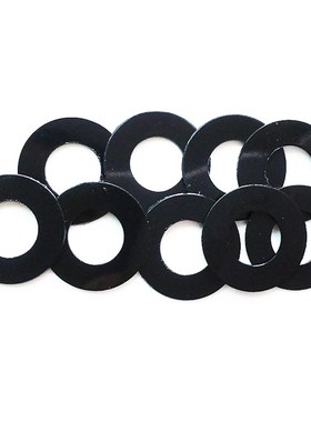 黑色尼龙超薄耐磨塑料圆形绝缘胶垫圈垫片M2/M3/M4/5/MV6/M8平垫