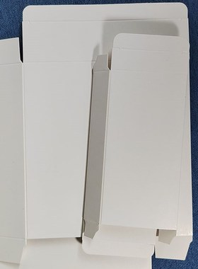 现货白卡扁盒g平盒扁平盒空白纸盒白色纸盒小纸盒定做彩盒加印LOG